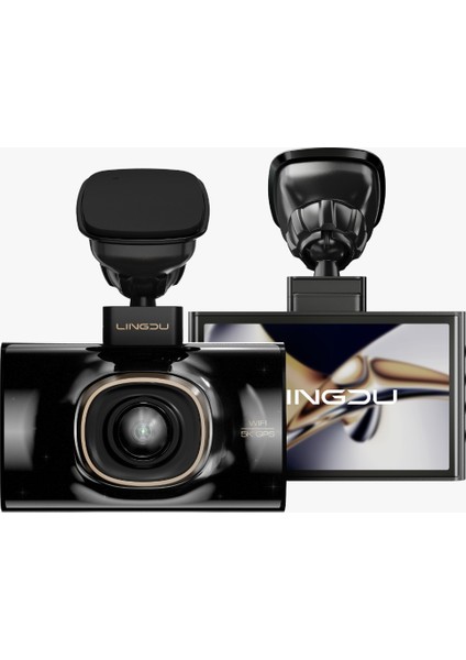 Lıngdu LD02 5k 3 Inç Ekran 150° 2 Kameralı 64GB Araç Içi Kamera