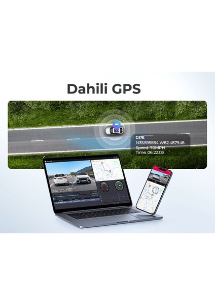 Lıngdu LD02 5k 3 Inç Ekran 150° 2 Kameralı 64GB Araç Içi Kamera