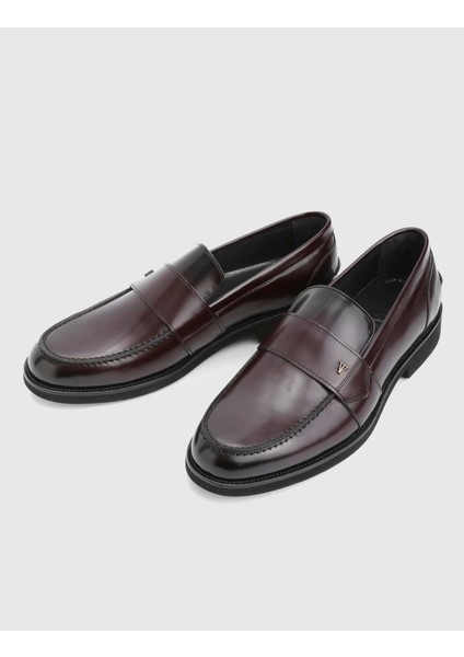 Leyns Hakiki Açma Deri Bordo Erkek Loafer fiyatları