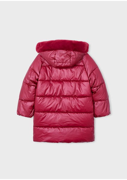 4447-61 Kız Çocuk Vişne Mont modelleri