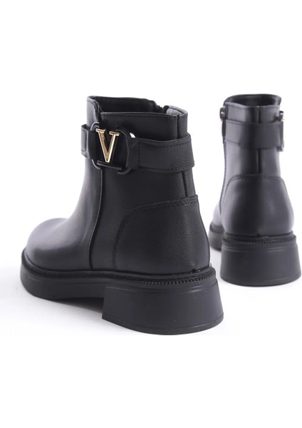 D0802 Kadın Yanı Tokalı Ortopedik Soğuk Geçirmez Bot fırsatları