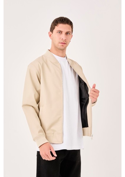 X-2012 Fermuarlı Etek Kol Ribana Astarlı Deri Mont fiyatları