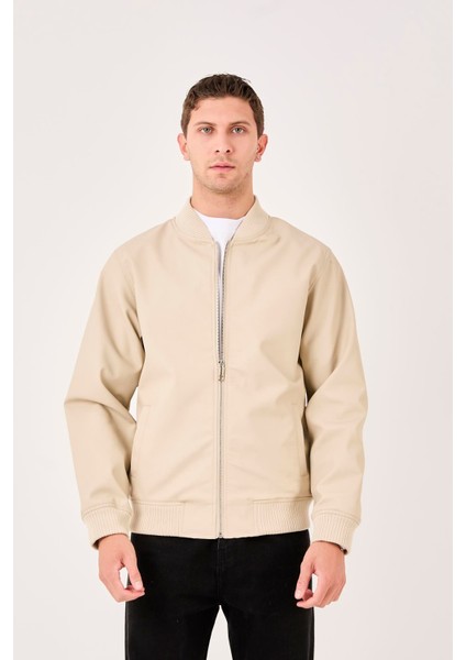 X-2012 Fermuarlı Etek Kol Ribana Astarlı Deri Mont modelleri