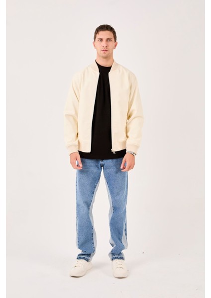 X-2012 Fermuarlı Etek Kol Ribana Astarlı Deri Mont