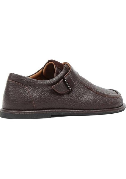 Kadın Kahverengi Tokalı Deri Ayakkabı indirimleri