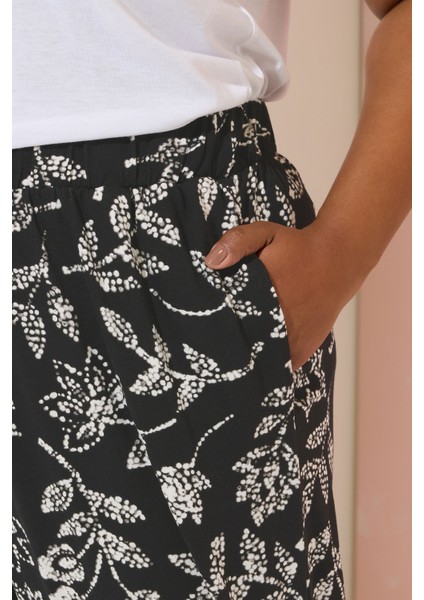 Büyük Beden Paçası ve Beli Lastik Detaylı Cepli Jogger Pantolon 145095 indirimleri