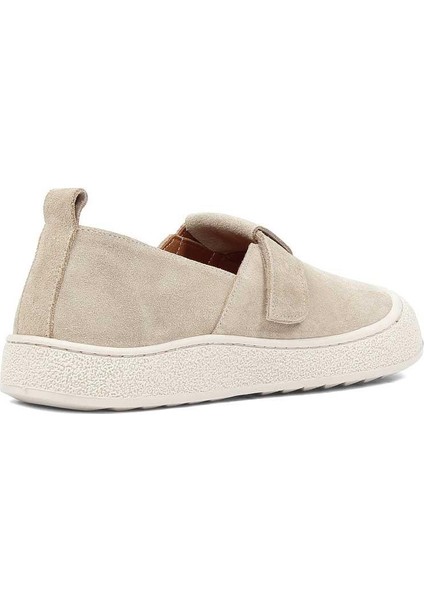 Kadın Bej Kalın Tabanlı Süet Deri Ayakkabı indirimleri