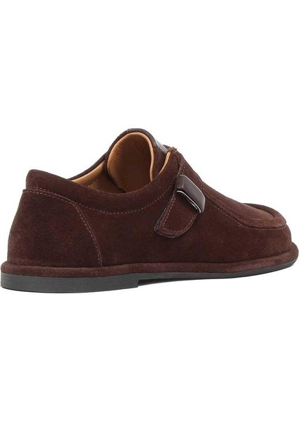 Kadın Kahverengi Tokalı Süet Deri Ayakkabı indirimleri