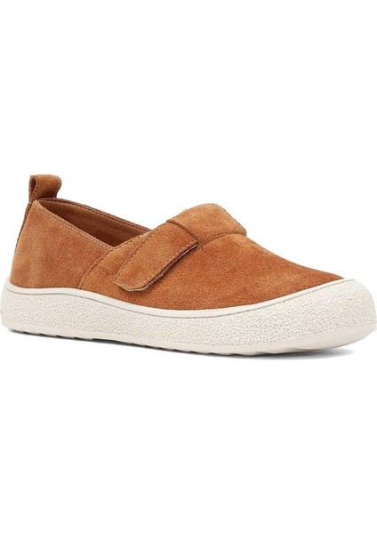 Kadın Taba Kalın Tabanlı Süet Deri Ayakkabı modelleri