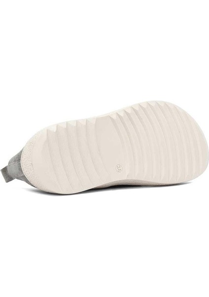 Kadın Gri Bağcıklı Kalın Tabanlı Süet Deri Ayakkabı