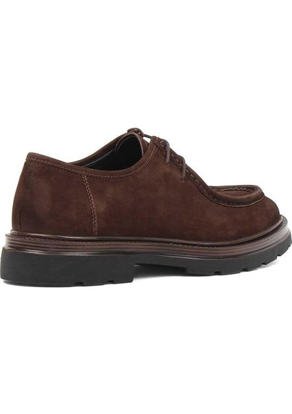 Erkek Kahverengi Bağcıklı Nubuk Deri Günlük Ayakkabı indirimleri