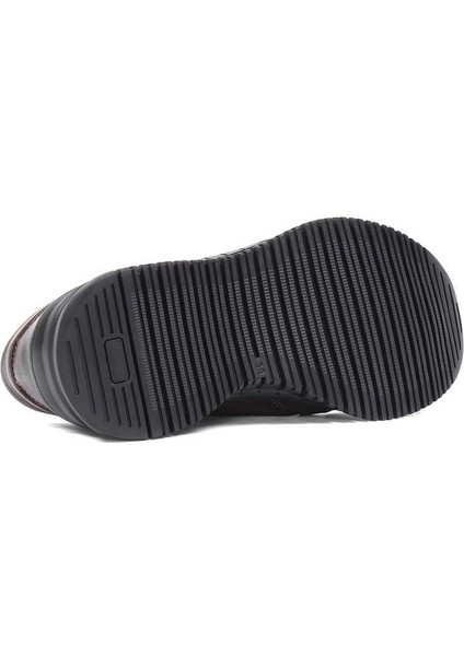 Kadın Kahverengi Kalın Tabanlı Deri Ayakkabı