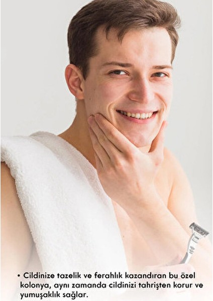 Tıraş Kolonyası 150 ml Tüm Cilt Tiplerine Uygun Ferahlatıcı Özellik