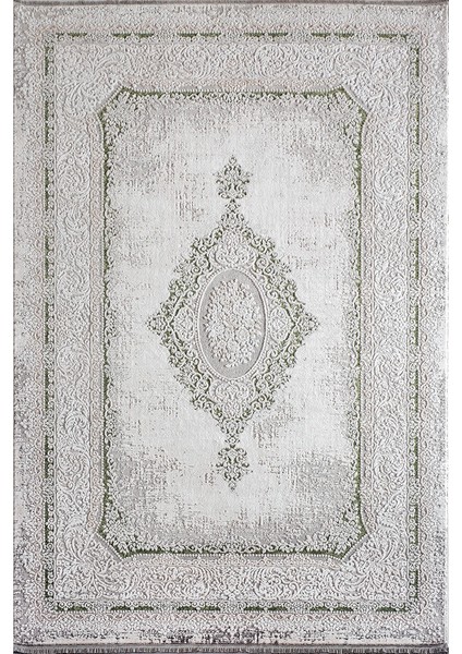 Ezgi TW 5664 Makine Halısı (Beyaz/Yeşil) - 148x230 cm indirimleri