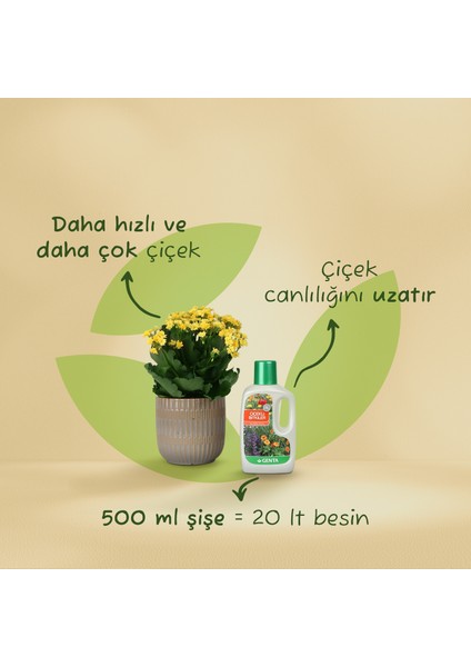 Çiçekli Bitkiler İçin Sıvı Besin 500 Cc modelleri