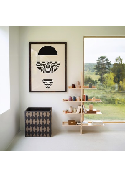 Ahşap Çerçeveli 3'lü Poster Tablo Seti | Modern Stil Minimal Duvar Dekoru fırsatları