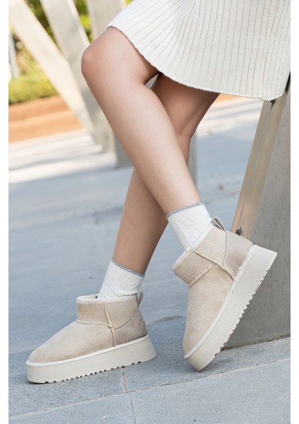 Uggo Içi Kürklü Soğuk Geçirmez Kadın Bot