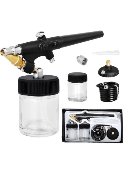 Airbrush Gıda Mini Efekt Boya Tabancası Küçük Hobi Boyama Havalı Boya Püskürtücü 1 Adet. modelleri