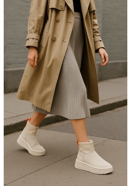 Slavia Bej (4.5 Cm) Içi Kürklü Streçli Günlük Kullanım Bot