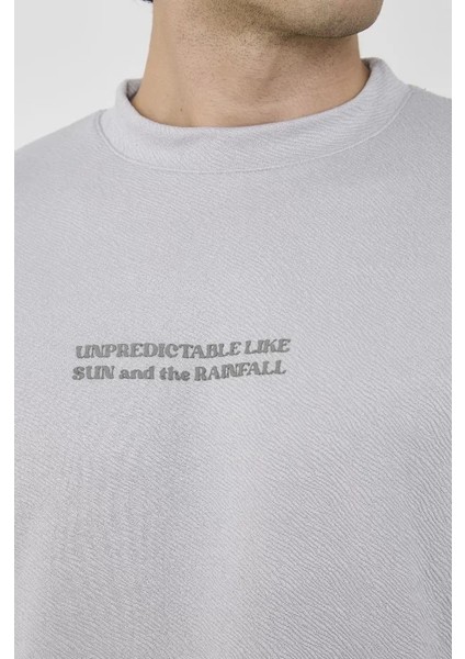 Mdb Unisex Bisiklet Yaka Lim Fit Thirt Boyalı Gri fırsatları