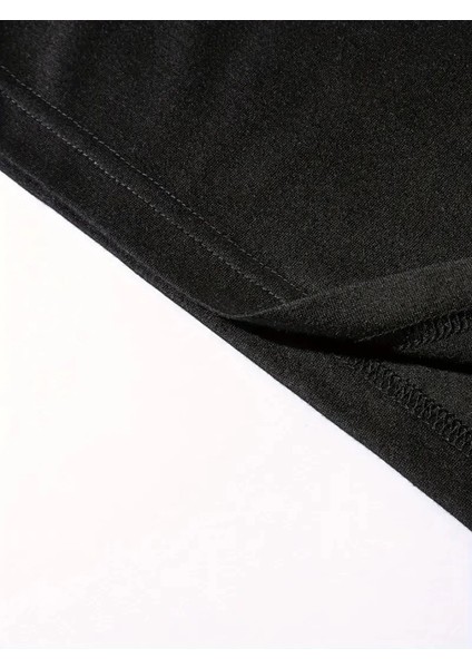 Mdb Baskılı Oversize Bisiklet Yaka Tshirt Iyah modelleri