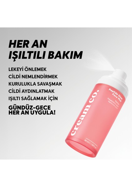 Nemlendirici Arındırıcı Yüz Spreyi | Peptit Face Mist | Ektoin Hyaluronik Asit | Tüm Cilt Tipleri modelleri