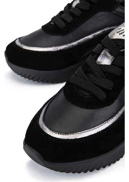 Kadın Hakiki Deri Siyah Sneakers & Spor Ayakkabı 1164 25804D Bn Ayk SK25-26 Syh St/ant/syh Dr fırsatları