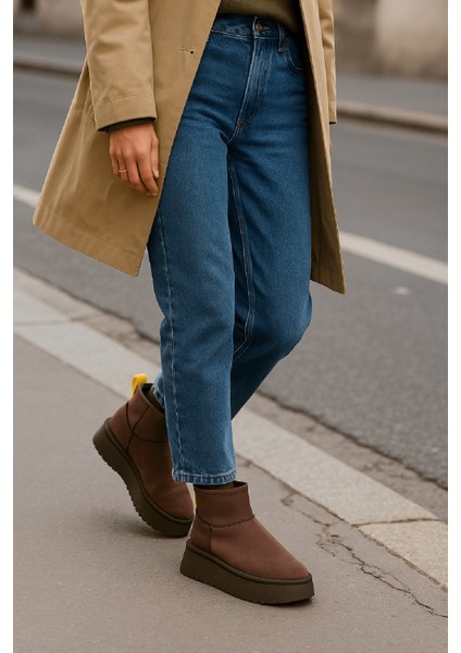 Slavia Kahverengi (4.5 Cm) Içi Kürklü Streçli Günlük Kullanım Bot fiyatları