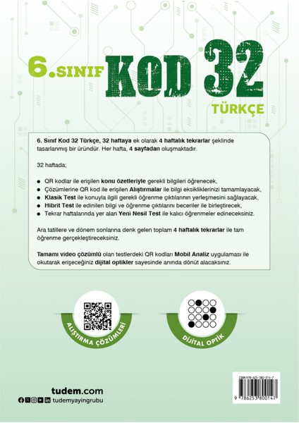 6. Sınıf Türkçe Kod 32 fiyatları