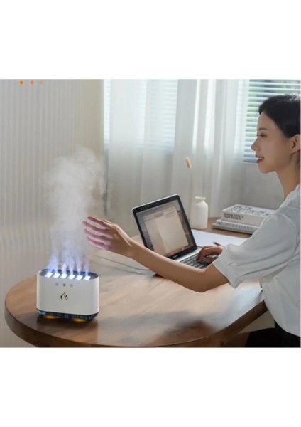 900 ml Ultrasonik Hava Nemlendirici Buhar Makinesi ve Aroma Difüzörü 6 Spray Rgb Modlu Sese Duyarlı fırsatları