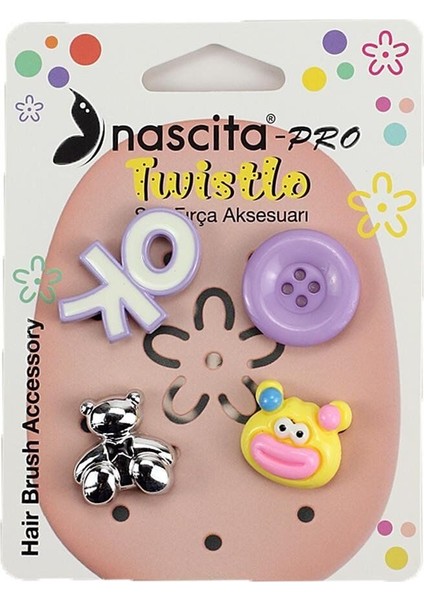 Nascita Twistlo Aksesuar Seti 4'lü Pembe