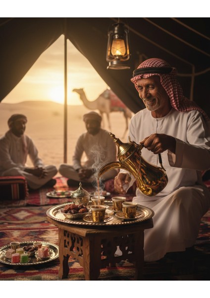 Arabic Mırra Coffee Pot- Bakır Mırra Cezvesi - Delle - Bakır Delle - Yükseklik(H): 28 cm modelleri