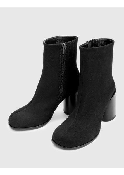 Rabit Hakiki Süet Deri Siyah Kadın Topuklu Bot fiyatları