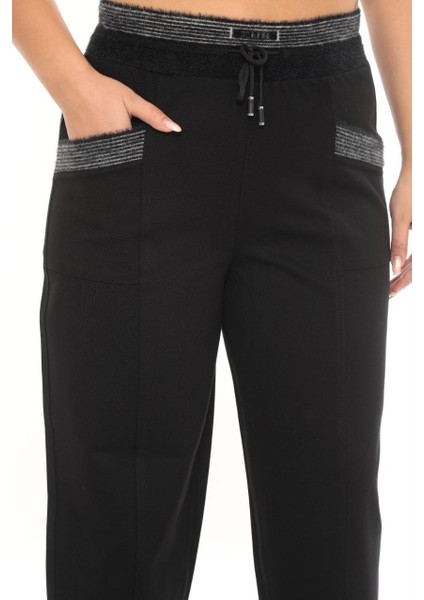 Büyük Beden Kadın Mom Fit Yüksel Bel Kışlık Beli Lastikli Pantolon fiyatları