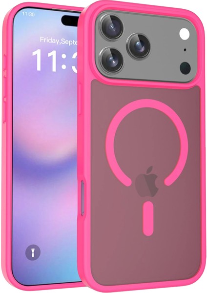 Allzey Joko Apple Iphone 17 Pro Max Jota Magsafe Kapak - Rose