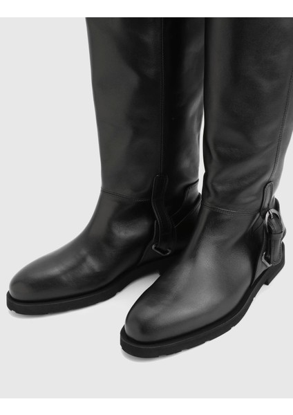 Somi Hakiki Deri Siyah Kadın Çizme fiyatları