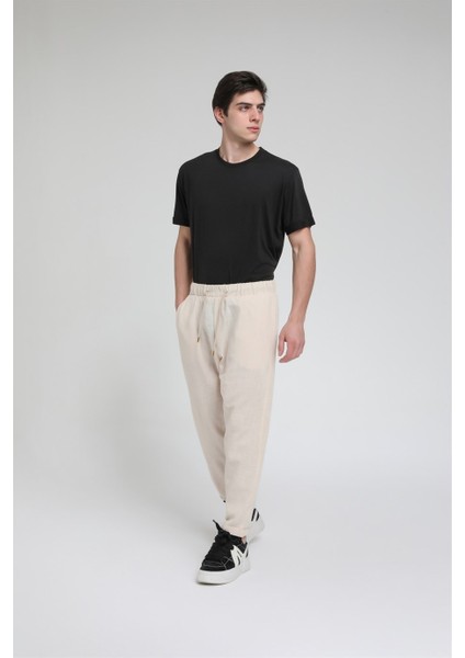 Duble Paça Katlamalı Keten Pantolon R-4222 modelleri