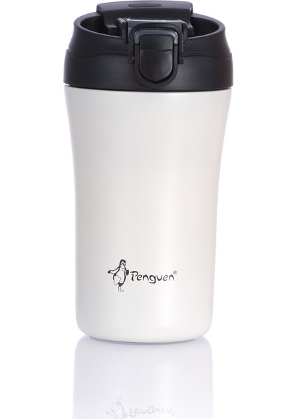 PENGUEN-3046 Beyaz Mug Termos 400ML