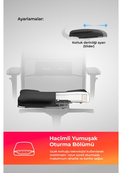 Samurai Yönetici Koltuğu - Ofis Sandalyesi - L2-6d Siyah