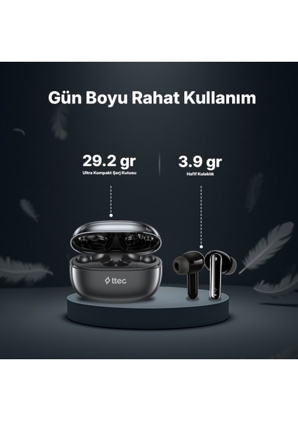 Airbeat Pro Gerçek Kablosuz Tws Bluetooth Kulaklık Siyah - 2KM161
