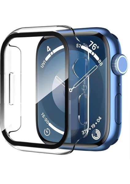 Apple Watch 10-11 42mm Sert Pc Kasa Electroplatink Çerçeveli Ekran Koruyucu Apple Watch Gard 36 fiyatları