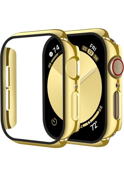 Apple Watch 10-11 42mm Sert Pc Kasa Electroplatink Çerçeveli Ekran Koruyucu Apple Watch Gard 36 fiyatları