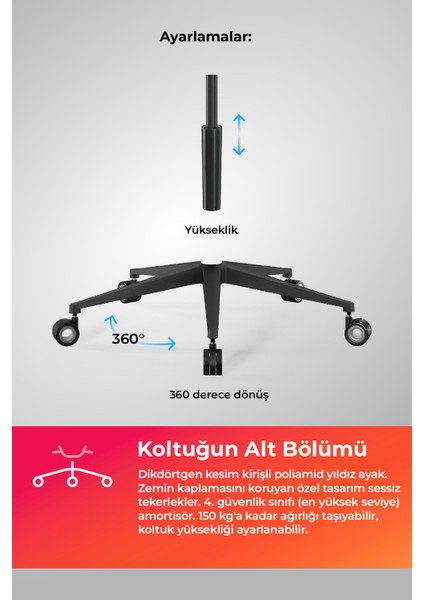 Samurai Fileli Yönetici Koltuğu / Ofis Sandalyesi - L2-9D / 3010050 - Siyah