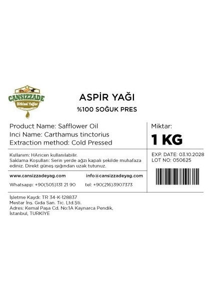 Aspir Yağı 1 kg modelleri