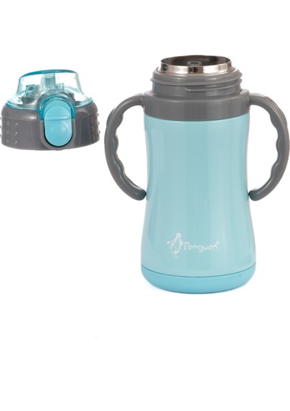 Çocuk Termosu - 280 ml | Sızdırmaz Çift Cidarlı, Vakum Yalıtımlı | Paslanmaz Çelik Pipetli Termos