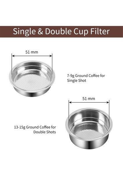 Donlim Makinesi Için 2 Ağızlı 51 mm Paslanmaz Çelik Portafiltre (Yurt Dışından) fiyatları