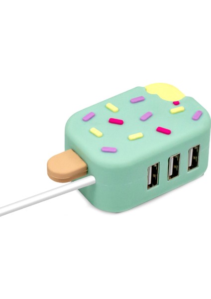 Sevimli USB Hub Mini Taşınabilir Üç Portlu Hub Dönüştürücü Ayırıcı Hub (Yurt Dışından)