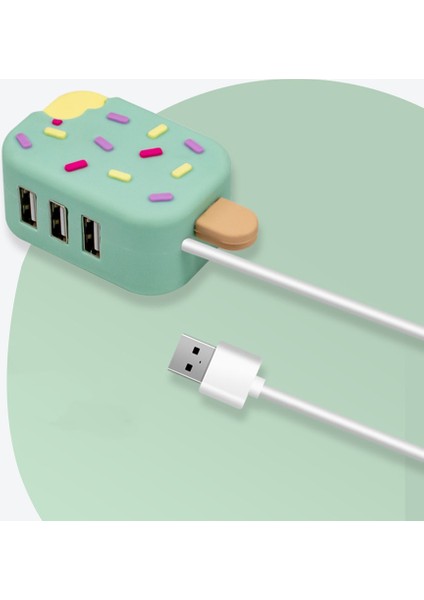 Sevimli USB Hub Mini Taşınabilir Üç Portlu Hub Dönüştürücü Ayırıcı Hub (Yurt Dışından) modelleri