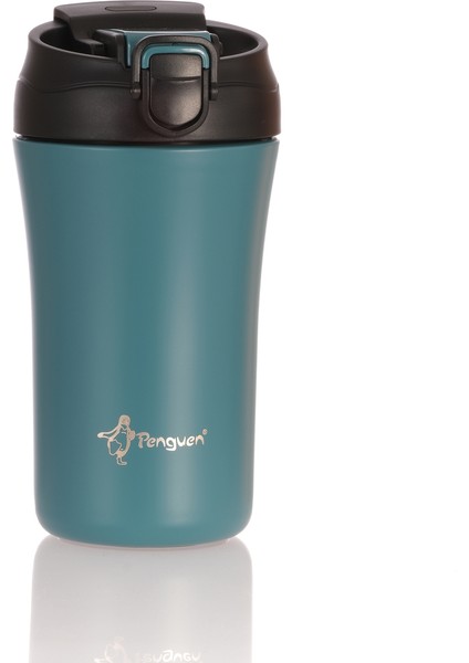 Termos Mug 400 ML - Paslanmaz Çelik, Pipetli ve Doğrudan İçme Kapaklı