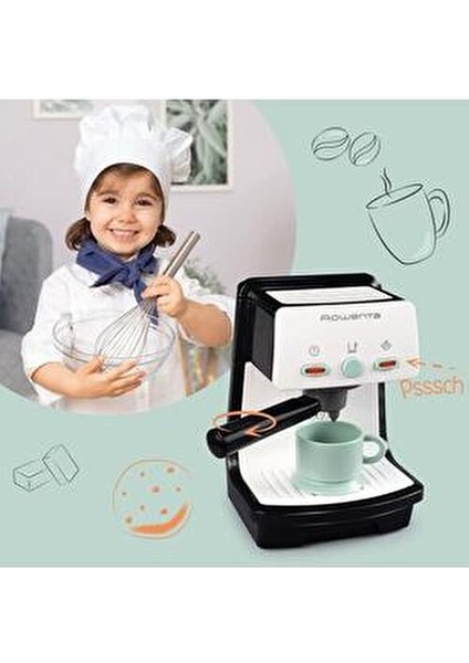 Rowenta Oyuncak Espresso Makinesi 2-4 Yaş Arası Çocuklar İçin Gerçekçi Oyun Deneyimi